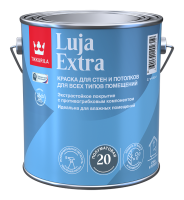 TIKKIVALA (TIKKURILA) LUJA EXTRA 20 / ТИККИВАЛА ЛУЯ ЭКСТРА 20 краска для влажных помещений антигрибковая полуматовая, база C, 2,7л