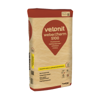 WEBER VETONIT THERM S100/ ВЕБЕР ВЕТОНИТ ТЕРМ S100 армировочно-клеевая смесь усиленная для любой теплоизоляции трещиностойкая 25 кг