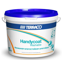 TERRACO HANDYCOAT WASHABLE / ТЕРРАКО ХАНДКОАТ ВАШИБЭЛ шпатлевка влагостойкая, финишная для внутренних работ 15кг