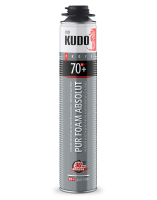 KUDO PROFF ABSOLUT XPRESS 70+ / КУДО ПРОФФ АБСОЛЮТ ЭКСПРЕСС 70+ пена полиуретановая монтажная профессиональная (1000мл)