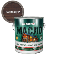 АКВАТЕКС масло для террас, алкидное, матовое, палисандр, 2,5л