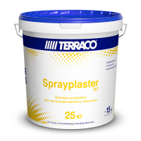 TERRACO SPRAYPLASTER BASECOAT / ТЕРРАКО СПРЕЙПЛАСТЕР БАЗАКОАТ шпатлевка базовая для машинного нанесения, 25кг