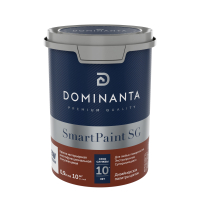 DOMINANTA SmartPaint SG / ДОМИНАНТА СмартПеинт СГ Краска интерьерная многофункциональная суперстойкая полуглянцевая, база BW (0,9л)