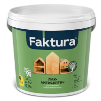 FAKTURA / ФАКТУРА лак-антисептик водорастворимый с натуральным воском и ионами серебра, палисандр (0,9л)