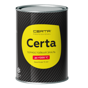 CERTA PROFESSIONAL эмаль антикоррозионная термостойкая до 750°С аэрозоль матовая, золотой, 520 мл