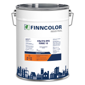FINNCOLOR INDUSTRIAL / ФИННКОЛОР ИНДАСТРИАЛ Ультра Про Плюс 10 краска акрилатная для деревянных поверхностей матовая, база С, 18л
