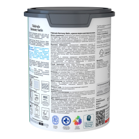 TIKKIVALA (TIKKURILA) HARMONY SATIN (JOKER) краска для стен и потолков акриловая матовая, база А, 0,9 л
