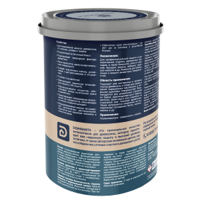 DOMINANTA SmartWood Paint / ДОМИНАНТА СмартВуд Пэинт краска-антисептик для деревянных фасадов полуматовая, база BW, 0,9л