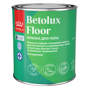 TIKKIVALA (TIKKURILA) BETOLUX FLOOR краска для пола алкидно-уретановая глянцевая, база A, 0,9 л