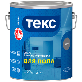 ТЕКС ПРОФИ ДЛЯ БЕТОННЫХ ПОЛОВ эмаль на алкидно-уретановой основе, серый (2,7 л)