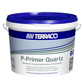 TERRACO P-Primer Quartz кварц-грунт адгезионный пигментированный под декоративные штукатурки 16 кг
