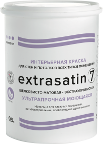 VINCENT EXTRASATIN 7 7 краска шелковисто-матовая интерьерная, база А (0,9 л)