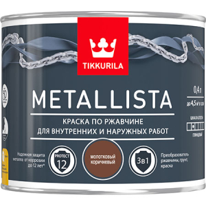 Tikkurila Metallista / Тиккурила Металлиста краска по ржавчине с молотковым эффектом