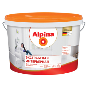 Alpina / Альпина Экстрабелая Интерьерная матовая краска для стен и потолков