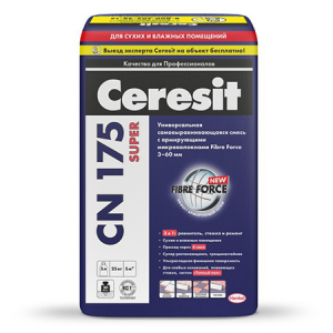 Ceresit CN 175 Super / Церезит смесь самовыравнивающаяся с армирующими волокнами