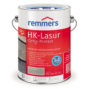 REMMERS HK-LASUR лазурь премиум-класса на растворителе с повышенной защитой, серый графит (0,75л)