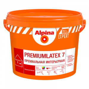 ALPINA EXPERT PREMIUMLATEX 7 краска устойчивая к мытью, шелк/мат, База 3 (2,35л)