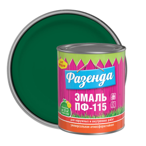 ТЕКС ФАЗЕНДА ПФ 115 эмаль алкидная, универсальная, зеленый (2.7кг)