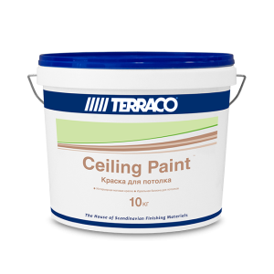 TERRACO CELLING PAINT краска акриловая для потолка, матовая (10кг)