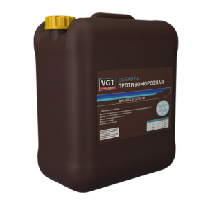 VGT ДОБАВКА ПЛАСТИФИЦИРУЮЩАЯ ПРОТИВОМОРОЗНАЯ в бетон и сухие смеси (10кг)