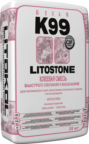 Litokol Litostone K99 / Литокол Литостоун клей для плитки и керамогранита быстрого схватывания