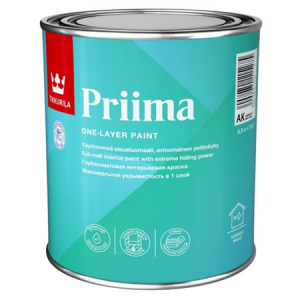 Tikkurila Priima / Тиккурила Прима краска для интерьеров однослойная   