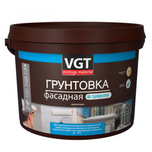 VGT ВД-АК-0301 ГРУНТОВКА ФАСАДНАЯ ЗИМНЯЯ для наружных работ при отрицательных температурах (10кг)