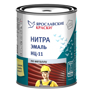 ЯРОСЛАВСКИЕ КРАСКИ НЦ-11 нитраэмаль быстросохнущая, универсальная, глянцевая, белая (0,7кг)