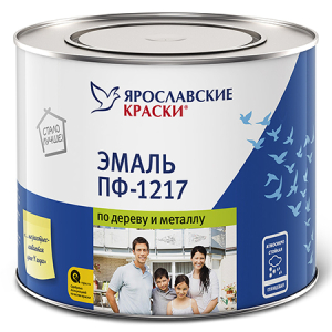 ЯРОСЛАВСКИЕ КРАСКИ ПФ-1217 эмаль атмосферостойкая, универсальная, белая, глянцевая (2кг)