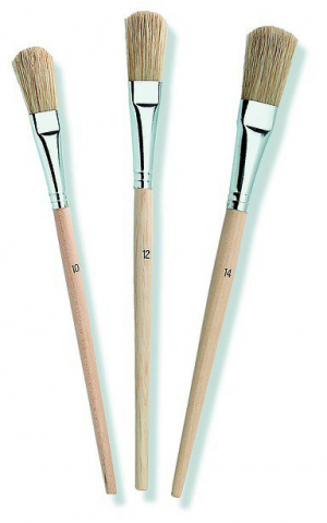 COLOR EXPERT 82610227 набор мини кистей, натуральная щетина, деревянная ручка 10/12/14мм (3шт/уп)