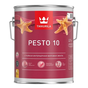 Tikkurila Euro Pesto 10 / Тиккурила Песто 10 эмаль алкидная для внутренних работ матовая