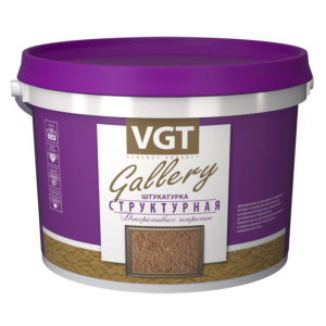 VGT GALLERY ШТУКАТУРКА ДЕКОРАТИВНАЯ СТРУКТУРНАЯ камешковая, среднезернистая, зерно 1,5-2 мм (18кг)