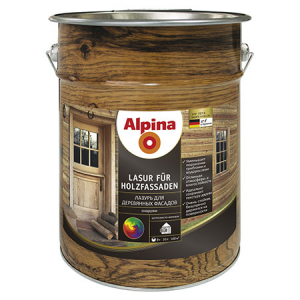 Alpina Aqua Lasur fūr Holz / Альпина лазурь для наружных и внутренних работ   