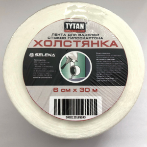 Tytan Professional / Титан холстянка, лента для заделки стыков гипсокартона   