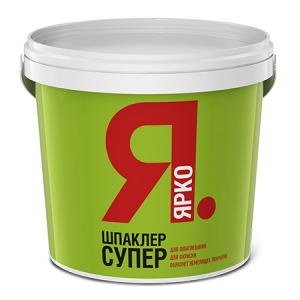 Ярко Шпаклер Супер состав для шпатлевания и окраски для внутренних работ