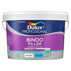 DULUX BINDO FILLER шпаклевка финишная, колеруемая, безусадочная под покраску и обои (5кг)