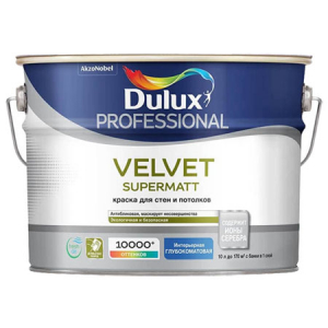 Dulux Velvet Supermat / Дюлакс Велвет краска для стен и потолков с ионами серебра, глубокоматовая
