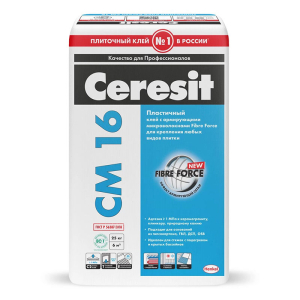 CERESIT CM 16 FLEX клей эластичный с армирующими микроволокнами для плитки (25кг)