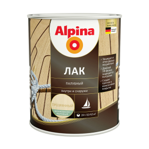 ALPINA Лак алкидно-уретановый палубный шелковисто-матовый (0,75л)