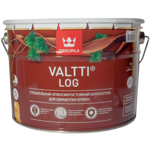 TIKKURILA VALTTI LOG антисептик специальный для бревен, атмосферостойкий, палисандр (9л)