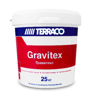 Terraco Gravitex Standart / Террако Гравитекс Стандарт декоративная штукатурка "шагрень"