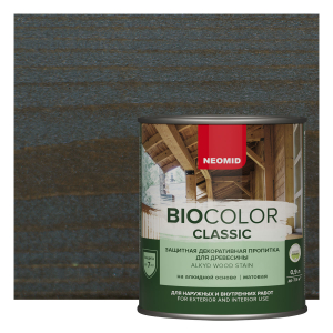 NEOMID BIO COLOR CLASSIC защитная декоративная пропитка на алкидной основе, палисандр (0,9л)