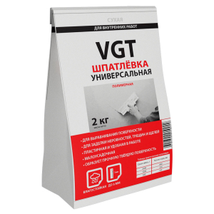 VGT / ВГТ шпатлевка полимерная сухая универсальная