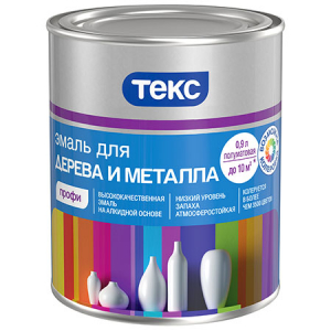 Текс Профи эмаль для дерева и металла универсальная полуматовая