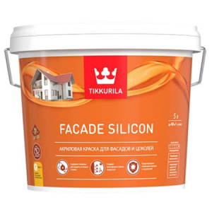 TIKKURILA FACADE SILICON краска силикон модифицированная для фасадов, глубокоматовая, база A (5л)