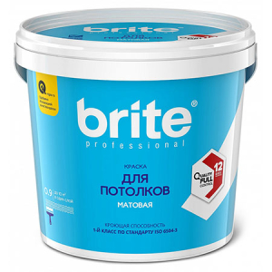 Brite Professional Ti Pure Quality / Брайт профессиональная супербелая краска для потолков