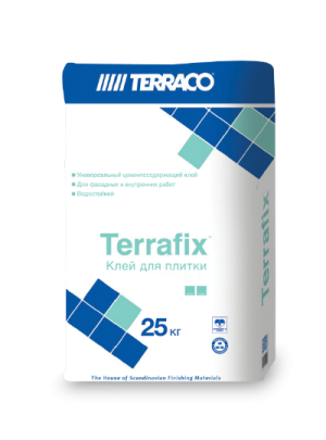 Terraco Terrafix White / Террако Террафикс клей для плитки для наружных и внутренних работ