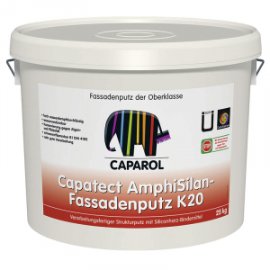 CAPAROL CAPATECT AMPHISILAN FASADENPUTZ K20 штукатурка на основе силиконовых смол, камешковая (25кг)