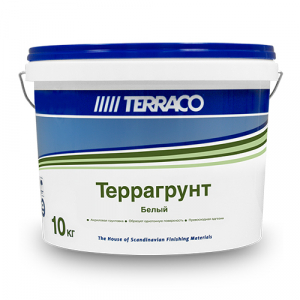 TERRACO TERRAGRUNT WHITE грунт проникающий, пигментированный, белый колеруемый (1кг)