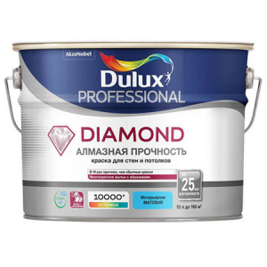 Dulux Diamond / Дюлакс Даймонд алмазная прочность краска для стен и потолков, износостойкая, матовая   